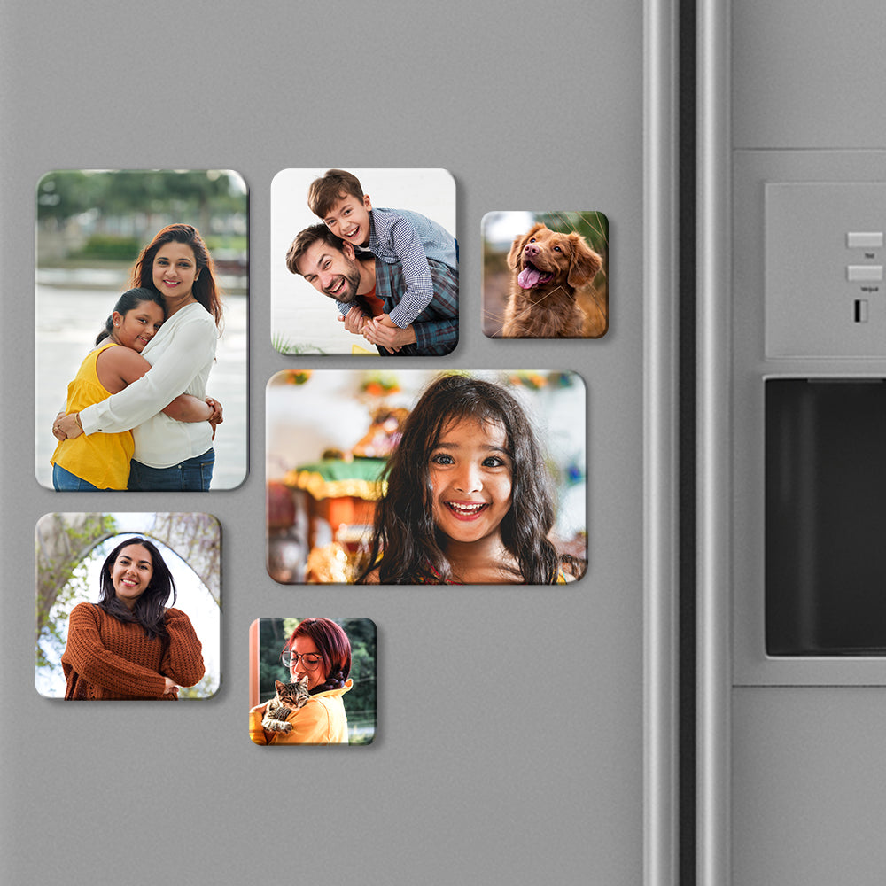Personalized Photo Magnets - 6 Magnets